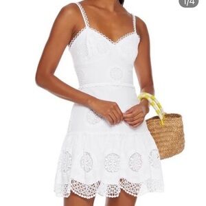 Charo Ruiz embroidered white dress originally $786!
